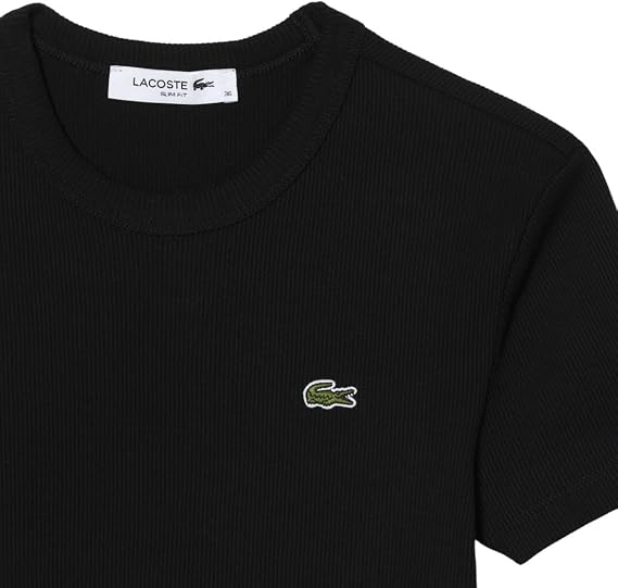 Lacoste Women's Ribbed Cotton T-Shirt