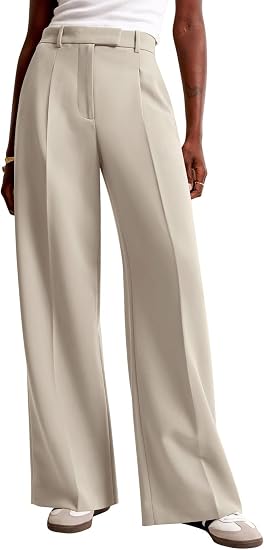 NIMIN Women's Wide Leg High-Waisted Dress Pants