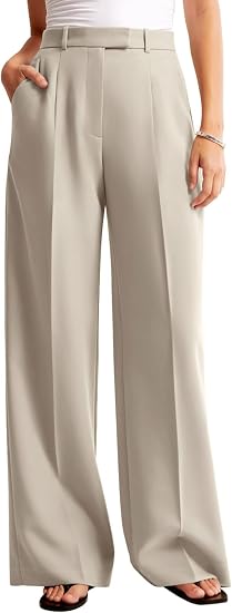 NIMIN Women's Wide Leg High-Waisted Dress Pants