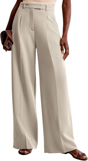 NIMIN Women's Wide Leg High-Waisted Dress Pants