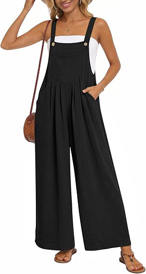 Women's Casual Wide-Leg Jumpsuit