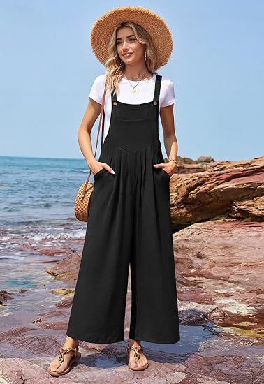 Women's Casual Wide-Leg Jumpsuit
