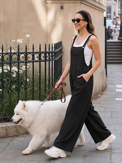 Women's Casual Wide-Leg Jumpsuit