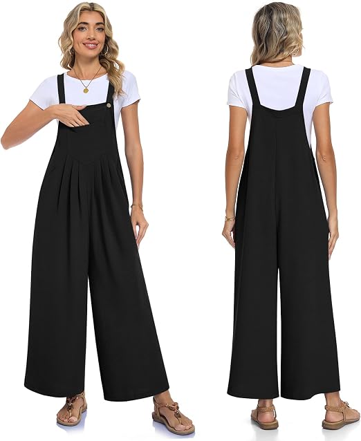 Women's Casual Wide-Leg Jumpsuit