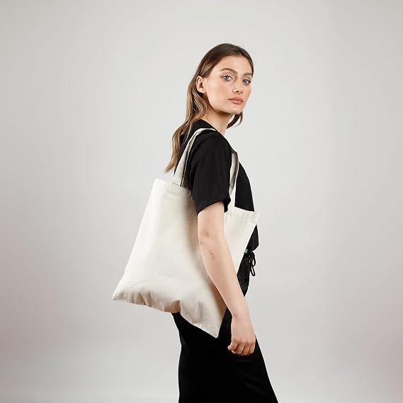 TBF Recycled Canvas Tote Bags 12-Pack