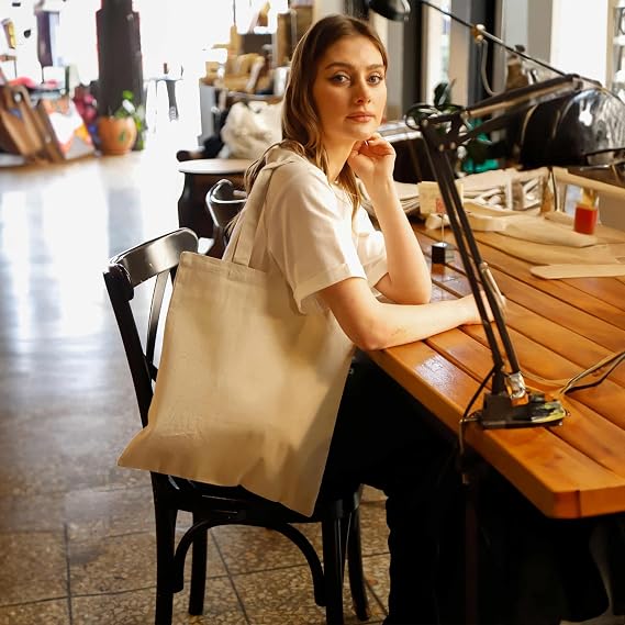 TBF Recycled Canvas Tote Bags 12-Pack