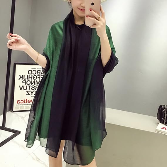 Women's Cotton Silk Soft Wrap Scarf