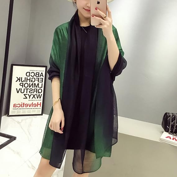 Women's Cotton Silk Soft Wrap Scarf