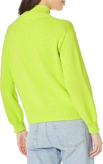 Women's Cotton Funnel-Neck Pullover Sweater
